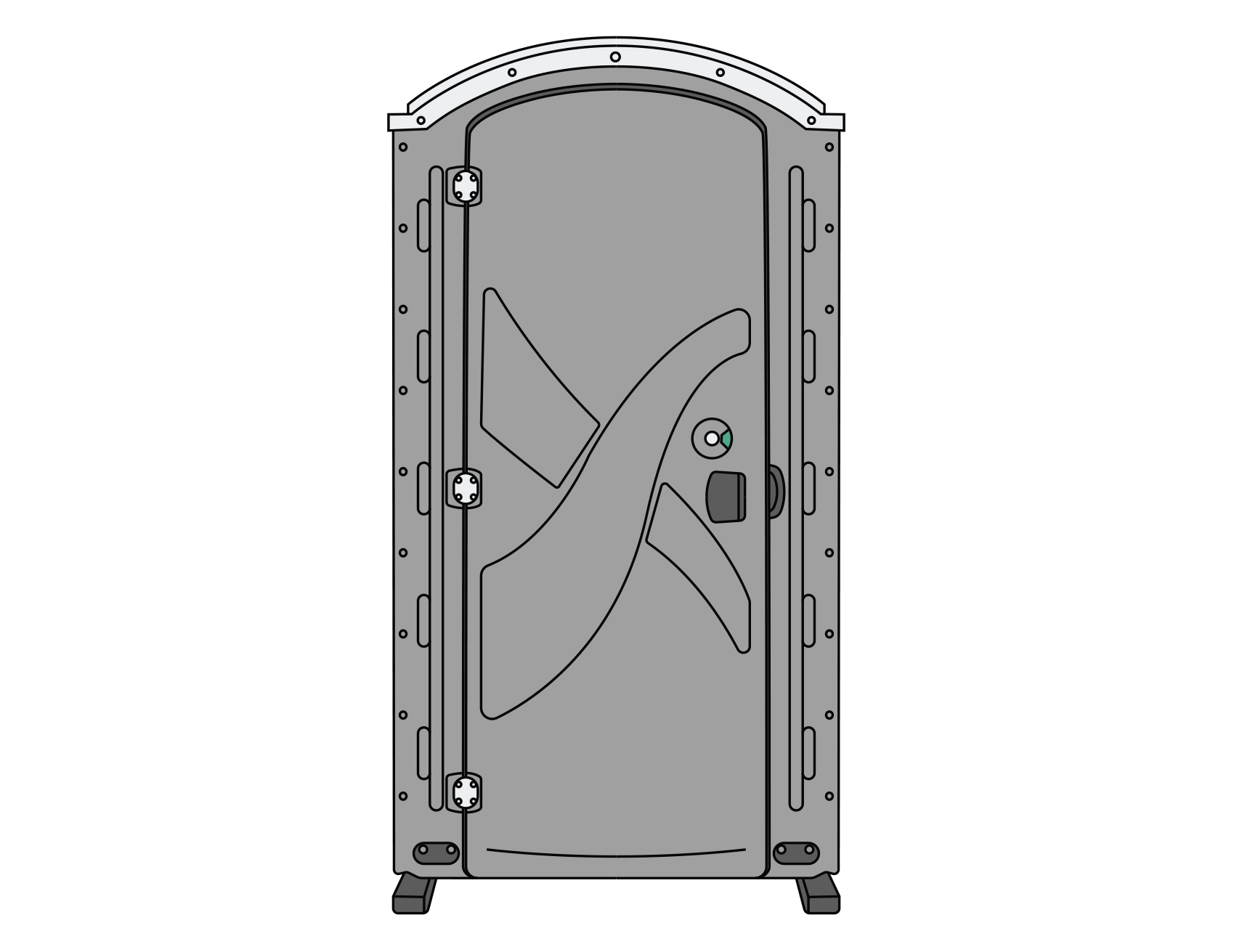 Standard Unit Portable Toilet Image